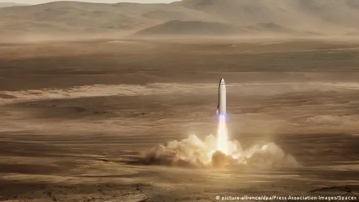 З 2024 року SpaceX планує перевозити людей на Марс (picture-alliance/dpa/Press Association Images/Spacex)