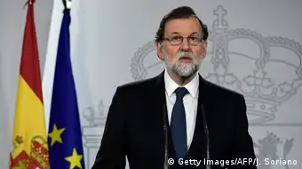 Spanien Katalonien Unabhängigkeits-Referendum - Fernsehansprache von Rajoy