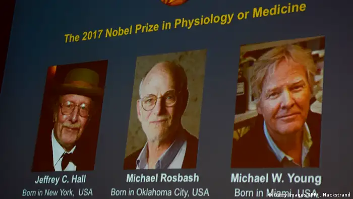 Schweden - Vergabe des Nobelpreises für Medizin - Jeffrey C. Hall, Michael Rosbash and Michael W. Young