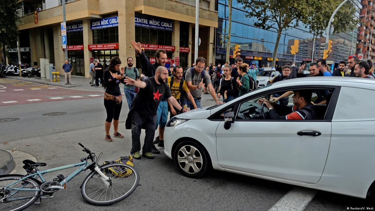 Cataluña huelga general provoca caos en las carreteras DW 03/10/2017