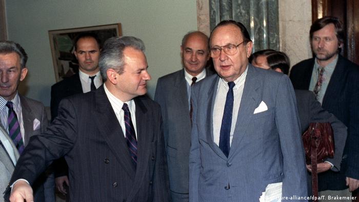 Genscher u Beogradu kod Miloševića 1. srpnja 1991.