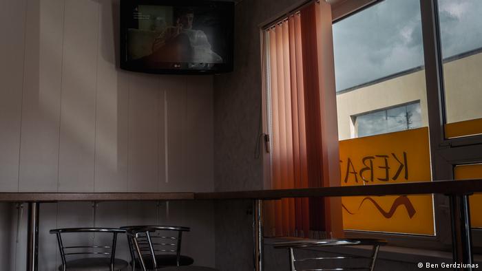A kebab shop in the Lithuanian city of Panevezys