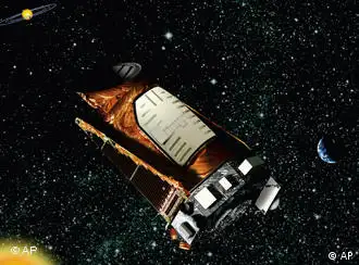 This artist rendition provided by NASA shows the Kepler space telescope.