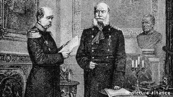 L'empereur Guillaume 1er et son chancelier Otto von Bismarck 