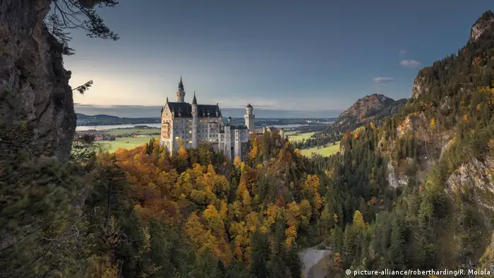 Deutschland Herbst Schloss Neuschwanstein