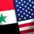 syrian and us flags