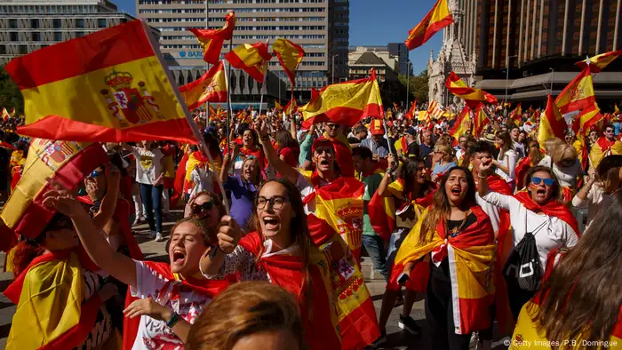 Spanien Madrid Demonstration für Einheit Spaniens