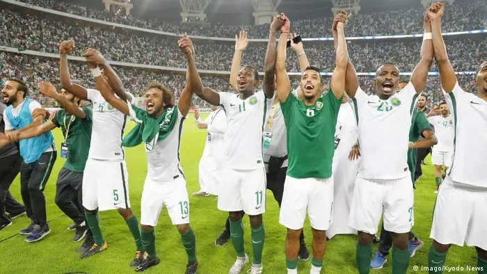 Fußball WM qualifiziert Nationalmanschaft Saudi-Arabien (Imago/Kyodo News)
