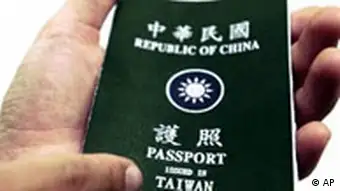 Neues Passdesign in Taiwan