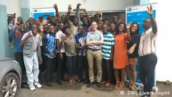 A group of alumni of DW Akademie's trainings in Ghana