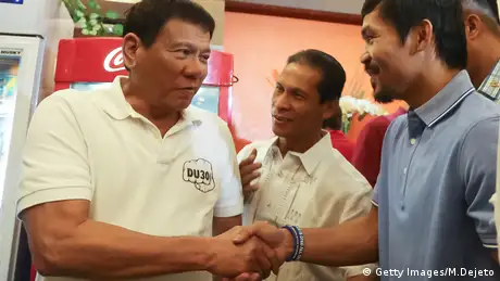 Rodrigo Duterte und Senator Manny Pacquiao (Getty Images/M.Dejeto)