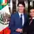 Der kanadische Premierminister Justin Trudeau  und der mexikanische Präsident Enrique Pena Nieto