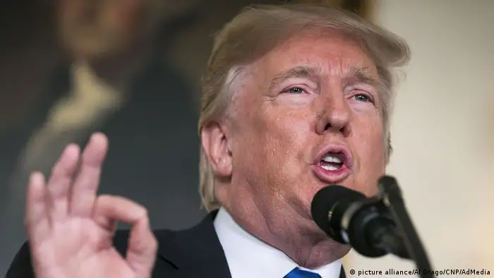 USA Donald Trump Statement zu Iran Atom-Abkommen (picture alliance/Al Drago/CNP/AdMedia)