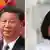 Kombobild  Chinese President Xi Jinping +Tsai Ing-wen