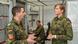 Lieutenant Colonel Anastasia Biefang (r) speaks with a fellow soldier at the barracks in Stokow, Germany Lieutenant Colonel Anastasia Biefang (r) speaks with a fellow soldier at the barracks in Stokow, Germany