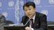O vice-embaixador da Coreia do Norte junto à ONU, Kim In-ryong, fala diante de comissão de desarmamento do órgão O vice-embaixador da Coreia do Norte junto à ONU, Kim In-ryong, fala diante de comissão de desarmamento do órgão