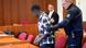 A handcuffed man in court A handcuffed man in court