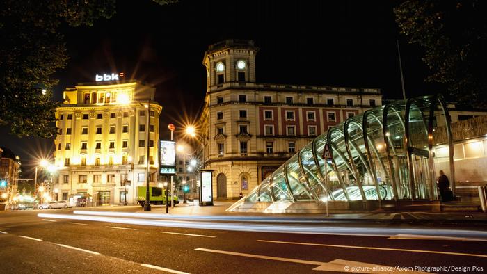 Metro station in Bilbao, Spain