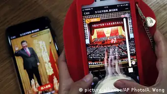 China Parteikongress Smartphone Spiel