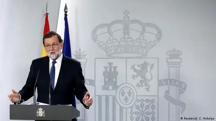 Spanien PK Ministerpräsident Mariano Rajoy (Reuters/J. C. Hidalgo)