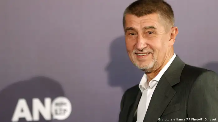 Tschechien Wahl Andrej Babis, ANO Partei (picture-alliance/AP Photo/P. D. Josek)