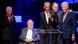 Benefit concert for victims of hurricanes in Texas attended by Barack Obama, Bill Clinton, George W. Bush, George H. W. Bush, and Jimmy Carter Benefit concert for victims of hurricanes in Texas attended by Barack Obama, Bill Clinton, George W. Bush, George H. W. Bush, and Jimmy Carter