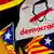 Spanien Protesten für die Unabhängigkeit nach Ankündigung des Artikels 155