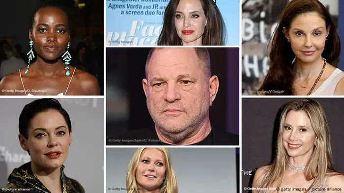 Symbolbild Bildkombi Opfer sexuelle Belästigung Harvey Weinstein (getty images / picture-alliance)