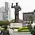 Mosambilk Stadtansicht von Maputo mit dem Statue Samora Machel, dem ersten Präsidenten der Republik Mosambik