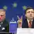 Czech Prime Minister, President of the European council Mirek Topolanek (L) and European Commission President Jose Manuel Barroso