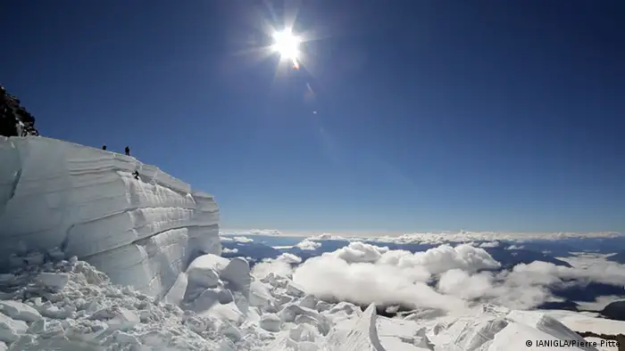 Glacier Tronador en el sol (IANIGLA/Pierre Pitte)