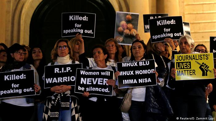 Malta Demo Ermordung Bloggerin