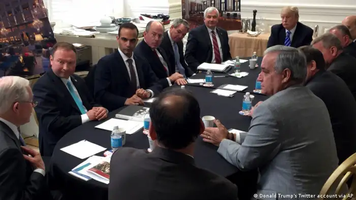 Washington national security meeting George Papadopoulos mit Trump