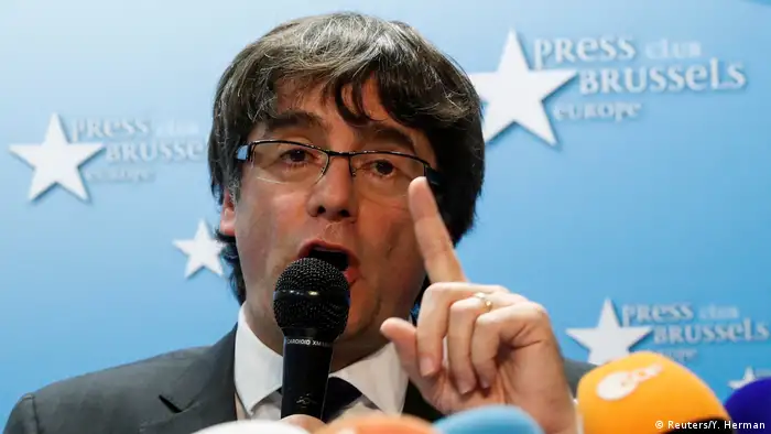 Pressekonferenz Puigdemont Brüssel (Reuters/Y. Herman)