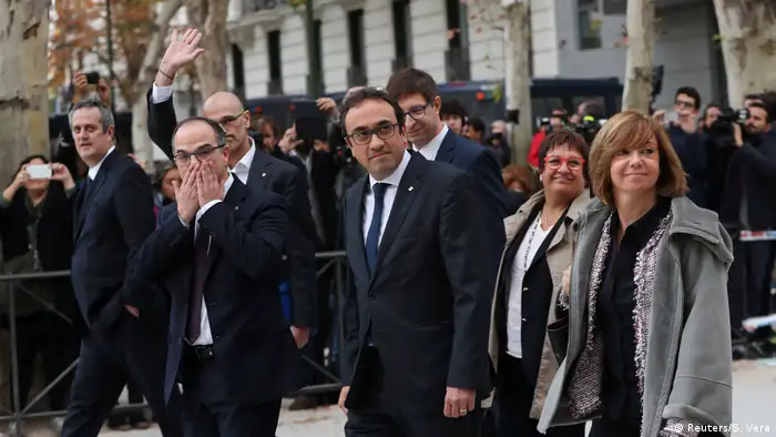 Spanien Madrid Hoher Gerichtshof Entlassene katalonisches Kabinettsmitglieder Meritxell Borras