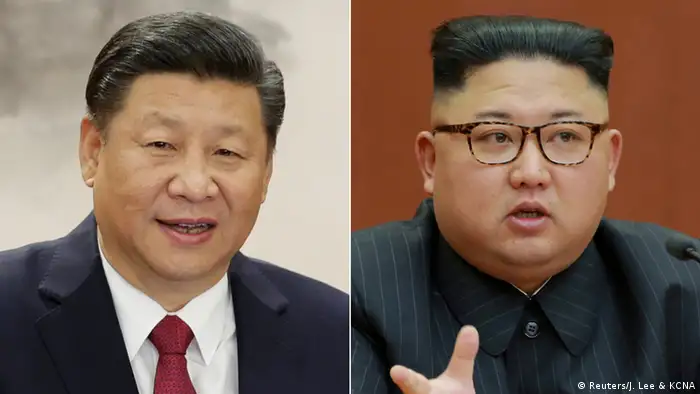 Kombobild Xi Jinping & Kim Jon-un