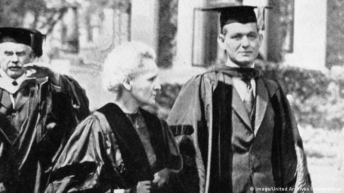 150. Geburtstag Marie Curie | Marie Curie zu Besuch an der Columbia Universität (imago/United Archives International)