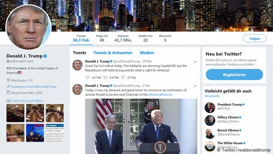 Departing Twitter Employee 'downed' Trump Account – DW – 11/03/2017