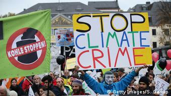 Одна из демонстраций в Германии против преступного отношения к климату и использования угля