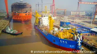 China Saugbagger Hafen von Nantong