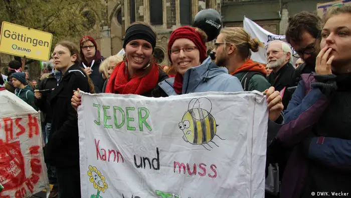 UN-Klimakonferenz 2017 in Bonn Proteste (DW/K. Wecker)