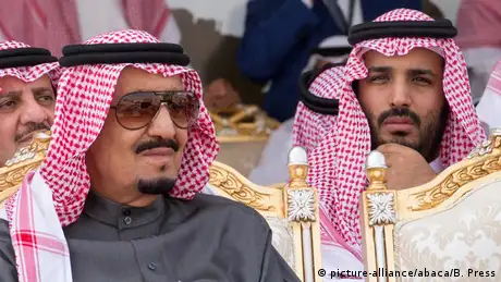 King Salman Bin Abdul Aziz al-Saud and Crown Prince Mohammed Bin Salman al-Saud