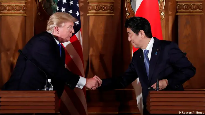Japan PK Donald Trump und Shinzo Abe