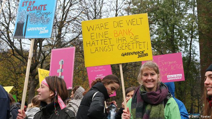 Deutschland Demo von Kindern zur Klimakonferenz COP23