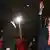 USA, New Yorks Bürgermeister Bill de Blasio wird nach seiner Wiederwahl von Unterstützern begrüßt