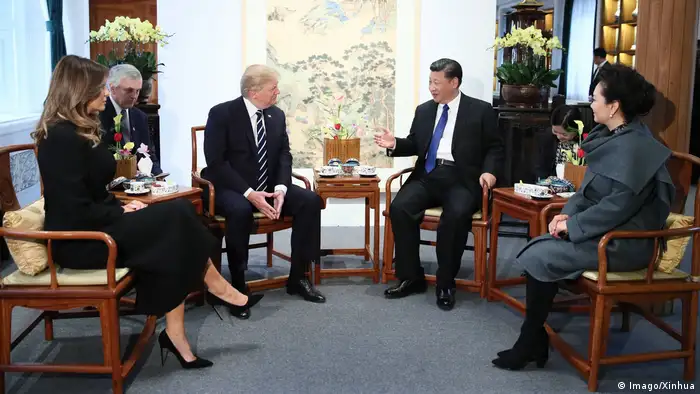 China USA Donald Trump & Xi Jinping & Ehefrauen in Peking (Imago/Xinhua)