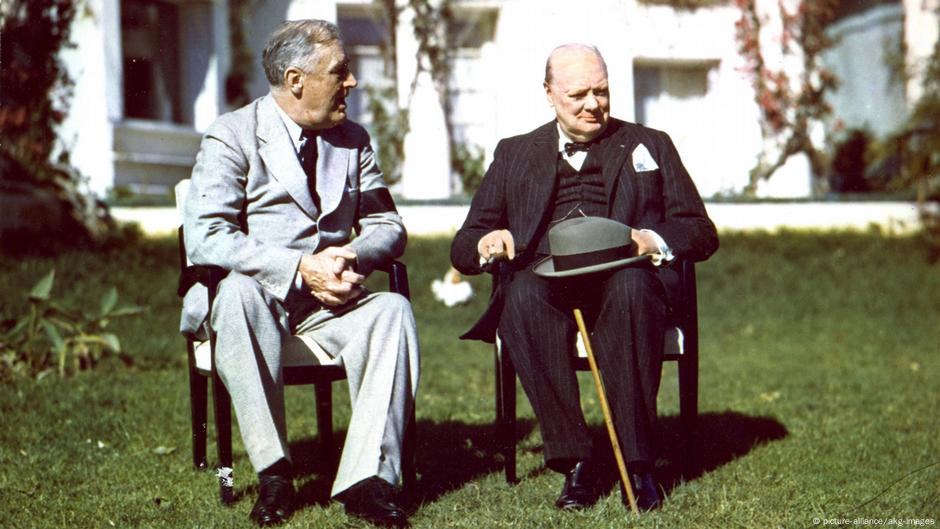 Ruzvelt i Čerčil u Kazablanki, januara 1943.