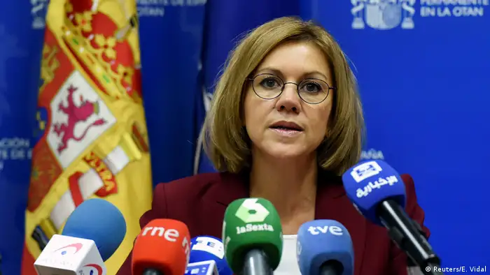 Brüssel | NAC-Pressekonferenz spanische Verteidigungsministerin Maria Dolores de Cospedal (Reuters/E. Vidal)