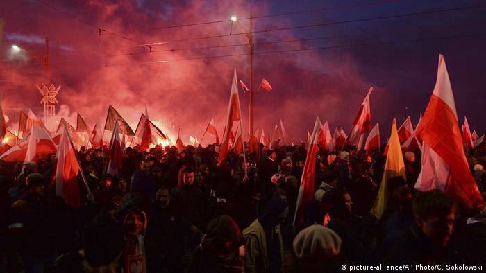 Марш націоналістів до Дня незалежності Польщі у Варшаві