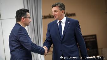 Slowenien | Kandidaten Präsidentschaftswahl Borut Pahor und Herausforderer Marjan Sarec